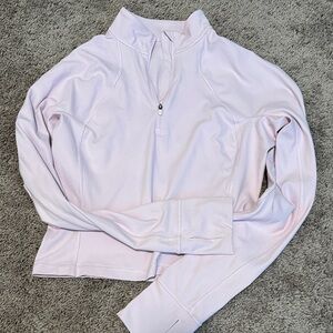 Baby Pink Quarter-Zip Pullover